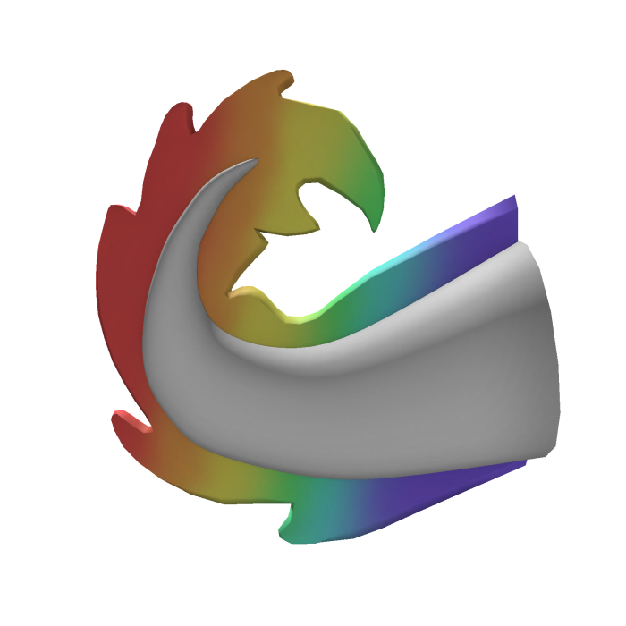 Rainbow Axolotl Tail