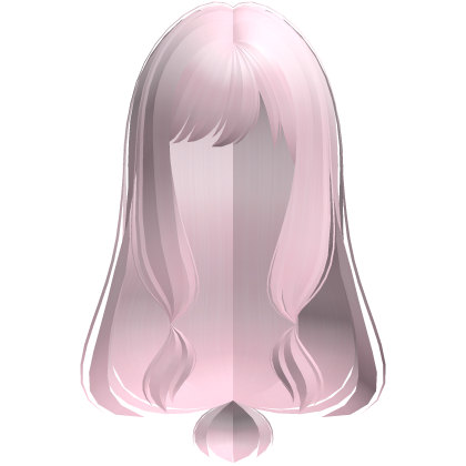 wispy thin silky long tied moe hair pink