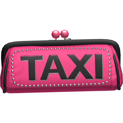 2000s McBling Classy Taxi Clutch Bag (Pink)