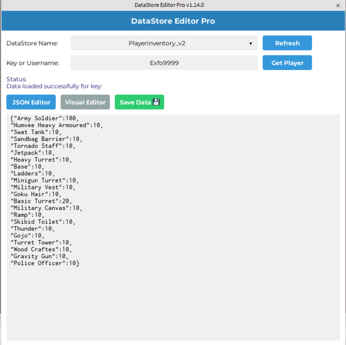DataStore Editor Pro preview 3