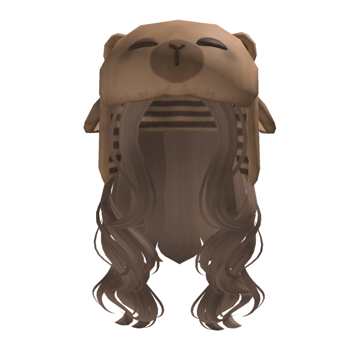 [FREE] Cute Wavy Hair w Capybara Hat