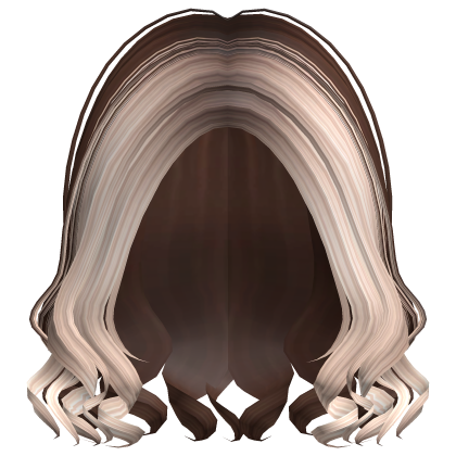 Short Curly Party Girl Hair (Brown & Platinum) Roblox item