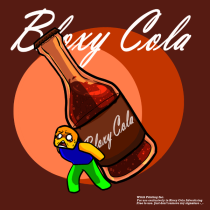 Bloxy Cola Poster Roblox decal