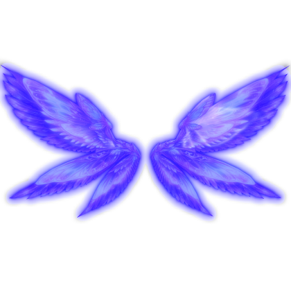 Glowing Godly Angel Wings (Purple Blue) - Emissive