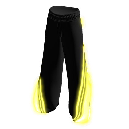 Black Oversized Sweatpants/Yellow Glow[2AM]