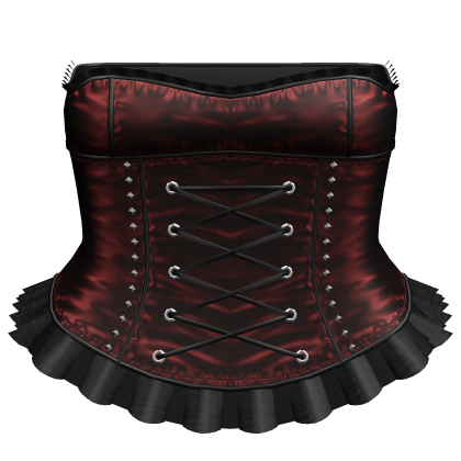 ⊹ Emo Lace Up Corset Mini Dress (Vamp)