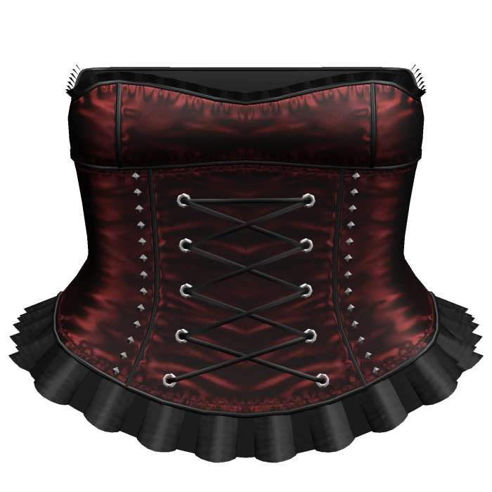 ⊹ Emo Lace Up Corset Mini Dress (Vamp)