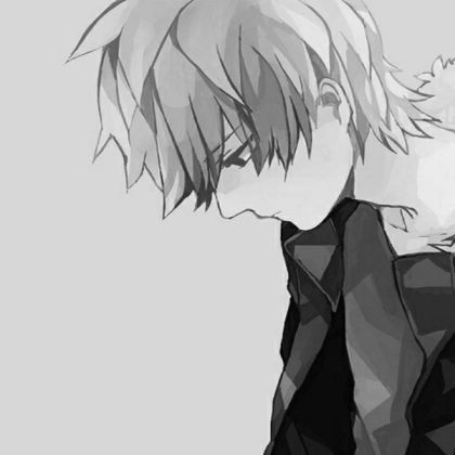 Anime Boy Sad Roblox decal