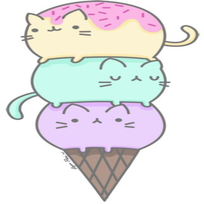 Ice Cream Kitty Kawaii Roblox decal