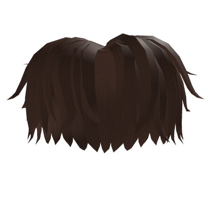Long Messy Brown Middle Part