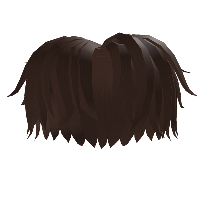 Long Messy Brown Middle Part
