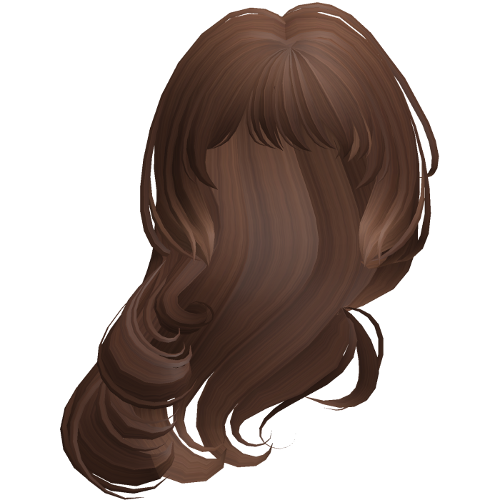 Side-Swept Curly Elegant Hair Brown