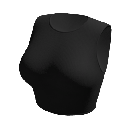 Crop Top Black Basic Tight Baby Baddie Tee Shirt