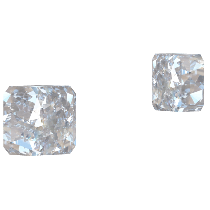 square diamond earrings
