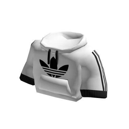 adidas 3.0 White and Black Hoodie Top Roblox Item Rolimon s