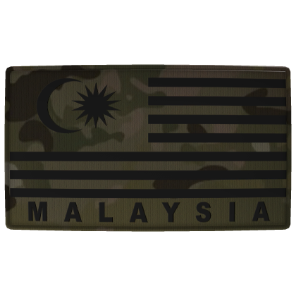 Malaysian flag front patch - Multicamo