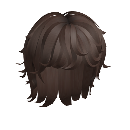 Stylish Swirly Wave Brown Short Curly y2k Roblox item