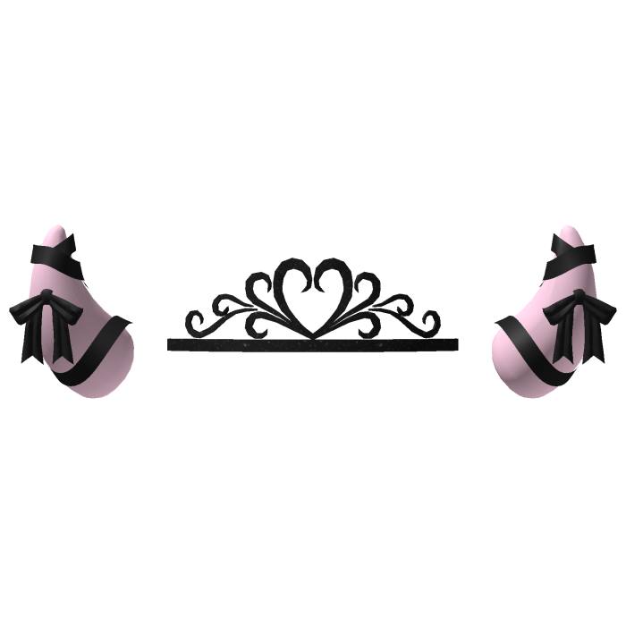 Princess Devil Imp Horns - Pink Black Jirai Kei