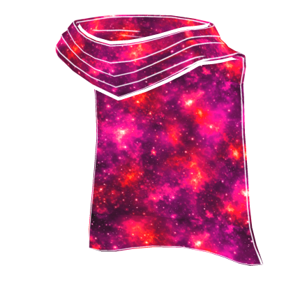Cartoony Pink Galaxy Cape 🌌