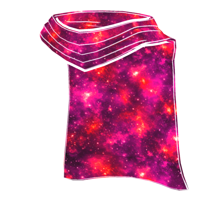 Cartoony Pink Galaxy Cape 🌌