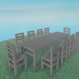 Chairs And Table. icon