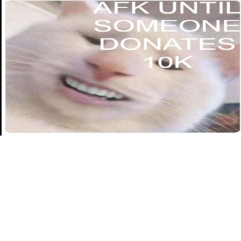 afk until someone donates 10k
