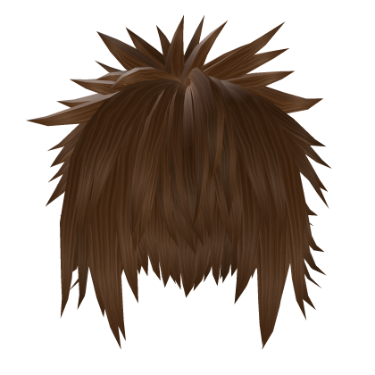 Fluffy Spiky Emo Brown Hair Roblox item