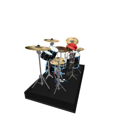 Jim Wilton from Elated Stomach playing drums