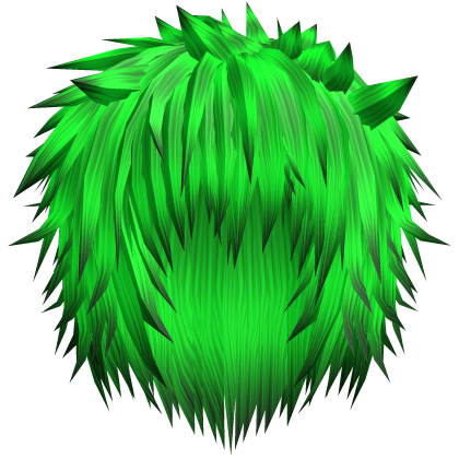 Neon Green Messy Anime Spiky Emo Hair  Roblox item