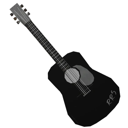 Black Acoustic Guitar RRS Roblox Item Rolimon S NoFilter
