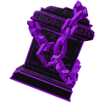 Glowing Purple Tinobero Gate Tombstone