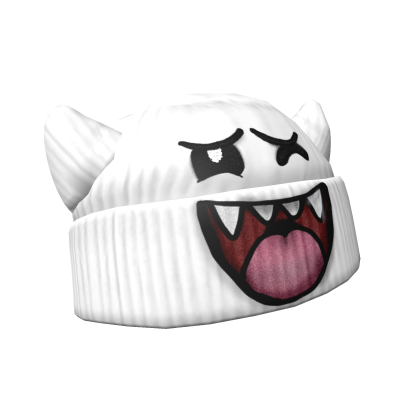 White Waza Cat Beanie