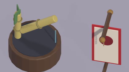 Low Poly Ninja Pack x24 Weapons Gear Dojo Props preview 2