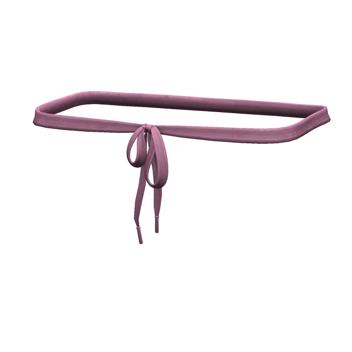 -',ৎ Pink Thrifted Shoelace Belt (1.0)