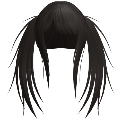 ( ´ཀ` ) scene goth spiky twintails in brown Roblox item