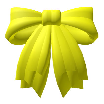 Yellow hair bow
