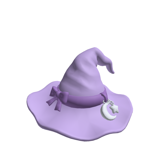 Lavender Moon Witch Hat