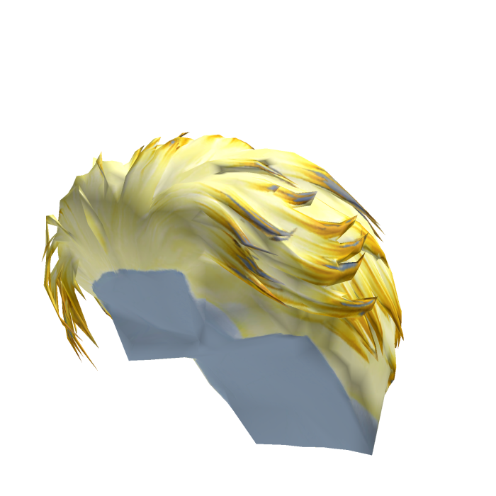 Fluffy yellow hair with bangs