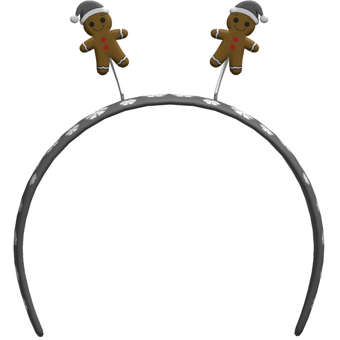 gray christmas headband
