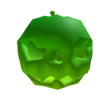 Green pumpkin head