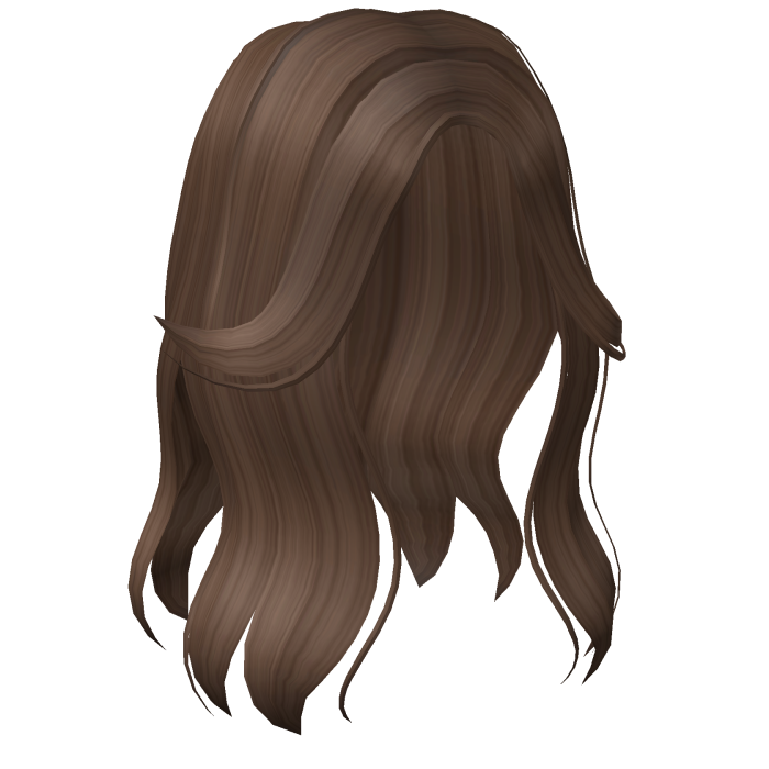 Aesthetic Split Bangs Hair in Brown 