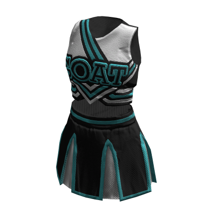 Cheerleader Uniform | Black White Cyan thumbnail