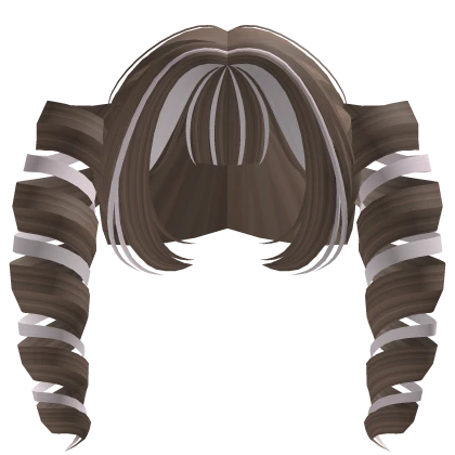 pink/brown ice cream kawaii drill twin-tails | Roblox Item - Rolimon's