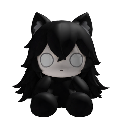 Black Wolf Pup Plush from Family Time [Front]