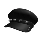 y2k Black Spikey Beret cap
