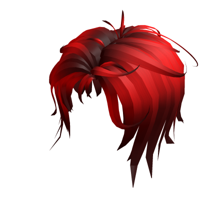 Crimson Red Layered Wolfcut