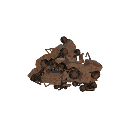 Piles of broken jeeps(Not made from mine)