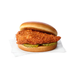 one spicy chicken sandwich please