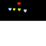hearts of rainbows