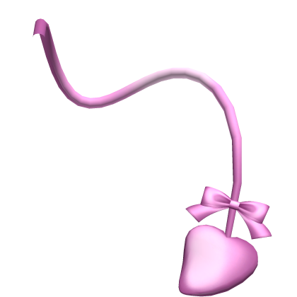 ꒰⊹ : cute halloween tail with bow pink